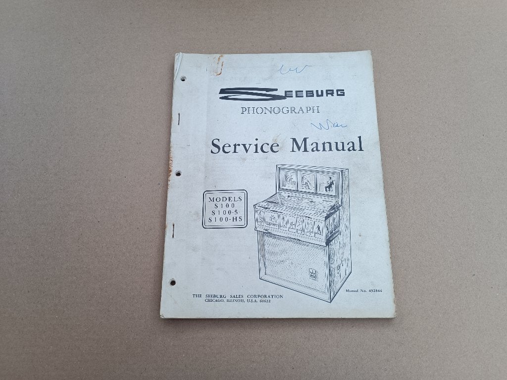 Service Manual Seeburg Phonojet/ S100 (1967) jukebox, Collections, Machines | Jukebox, Envoi, Seeburg