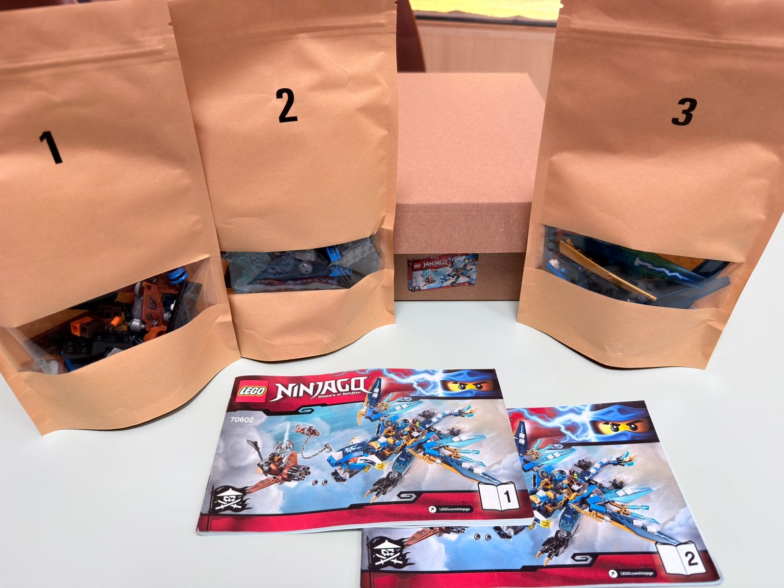 Lego Ninjago 70602 - volledig en uitgesorteerd, Enlèvement ou Envoi, Lego, Ensemble complet, Utilisé