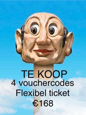 4 vouchercodes Efteling €168 ipv €216, Tickets en Kaartjes, Drie personen of meer, Ticket of Toegangskaart
