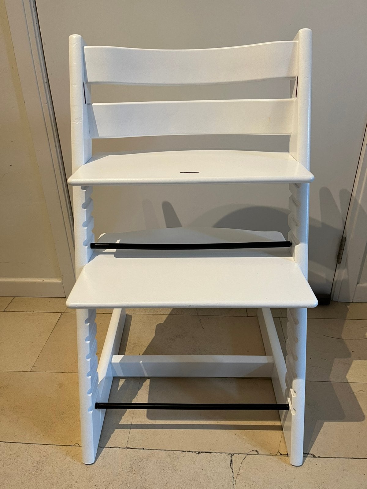 Chaise Stokke Tripp Trapp blanche, Enlèvement, Comme neuf
