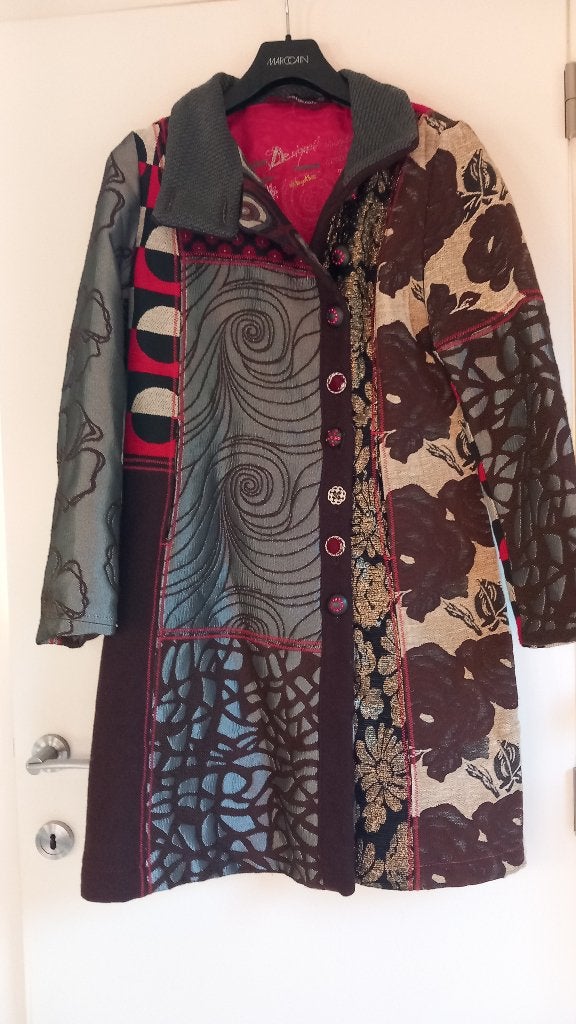 Desigual Patchwork Mantel / Jas – Maat 40 –nieuwstaat, Kleding | Dames, Maat 38/40 (M), Meerkleurig, Nieuw, Ophalen of Verzenden
