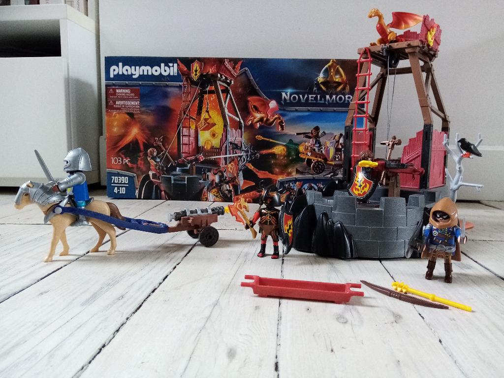 Playmobil 70390 Novelmore Raiders Lavamijn, Ophalen, Zo goed als nieuw, Complete set