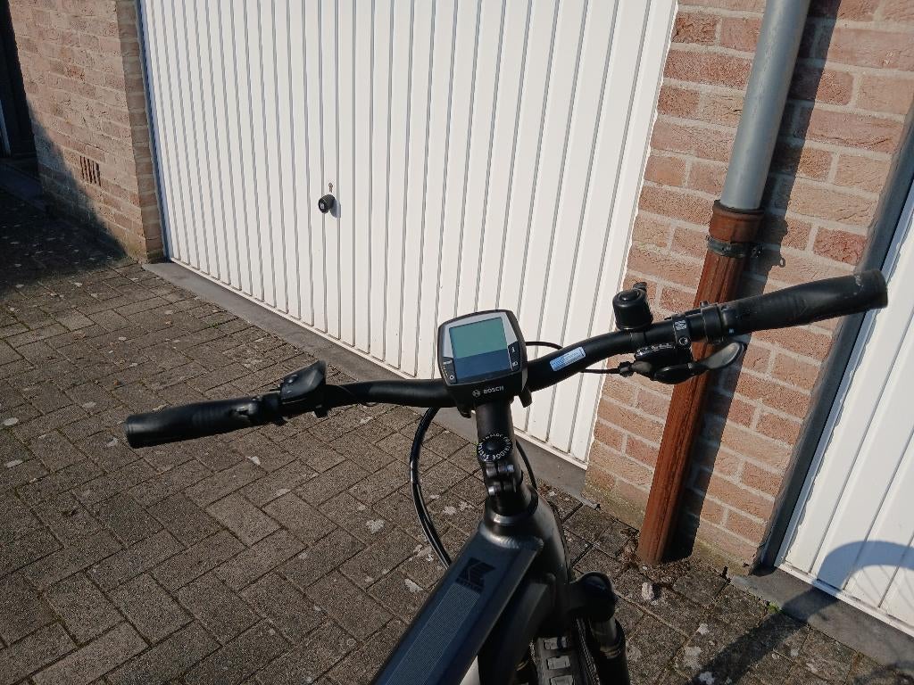 Elektrische herenfiets,zwart,mt55,kettler Escaro cross, 28 inch, Gebruikt, Vering, 10 tot 15 versnellingen