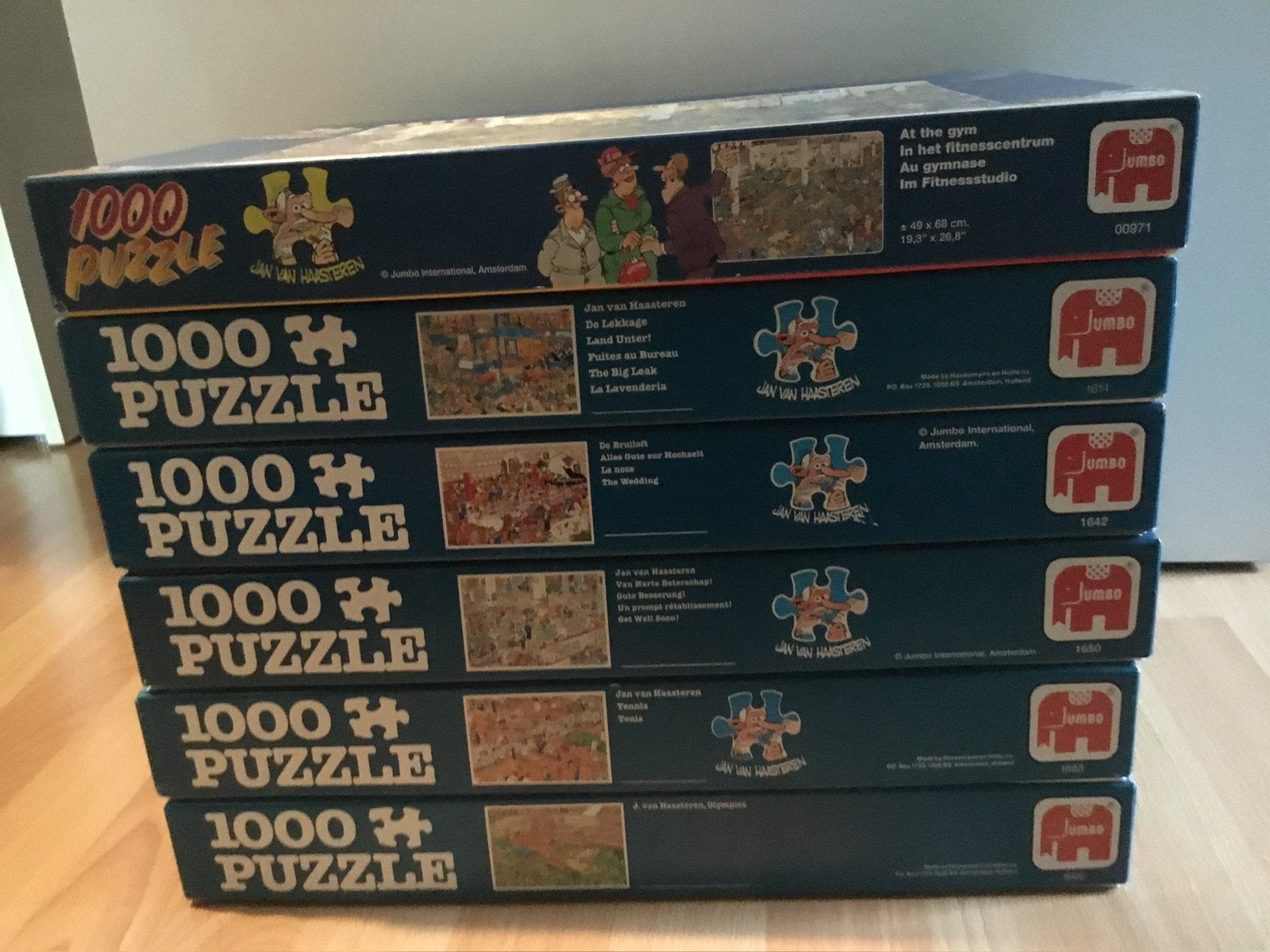Retro Jan Van Haasteren puzzels 1000 stukjes, Enlèvement ou Envoi, 500 à 1500 pièces, Puzzle