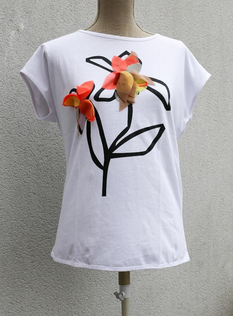 Splendid Scene Twinset T-shirt, maat L, Kleding | Dames, Maat 38/40 (M), Wit, Ophalen of Verzenden, Zo goed als nieuw