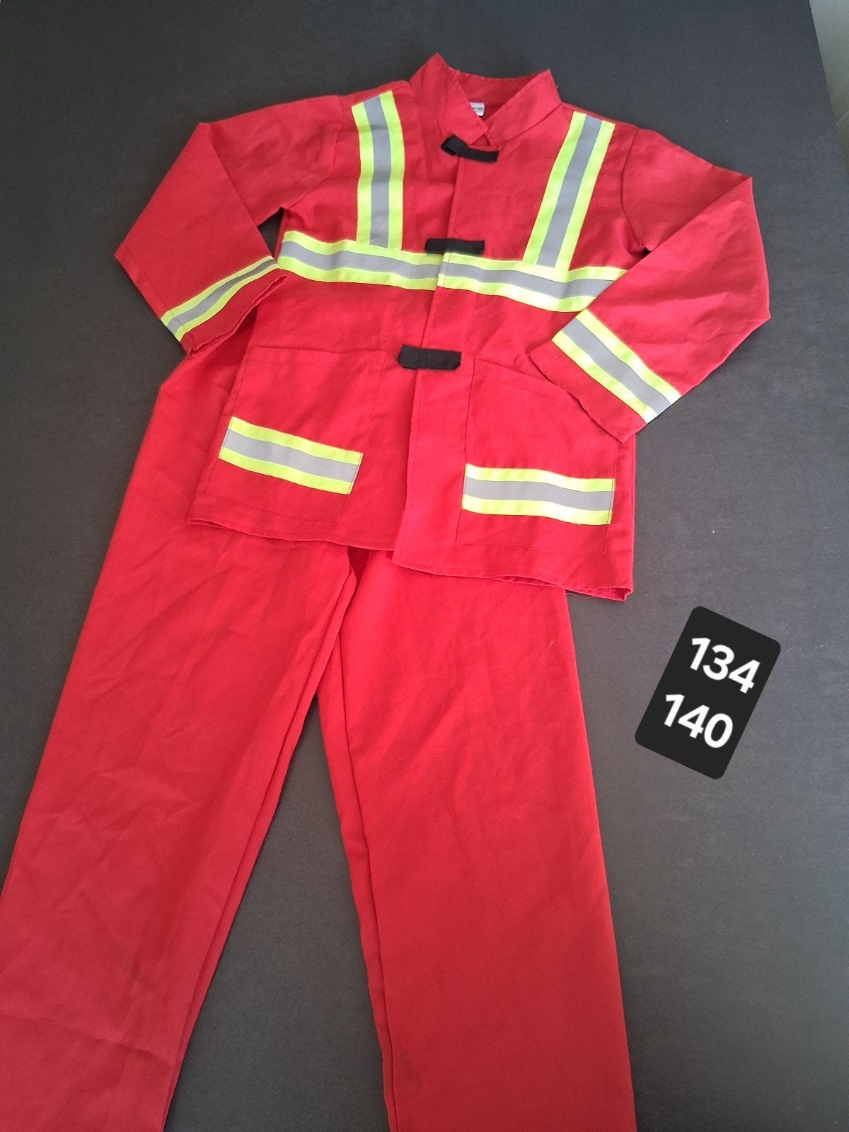 Verkleedkledij pak brandweer maat 134 140, Ophalen of Verzenden