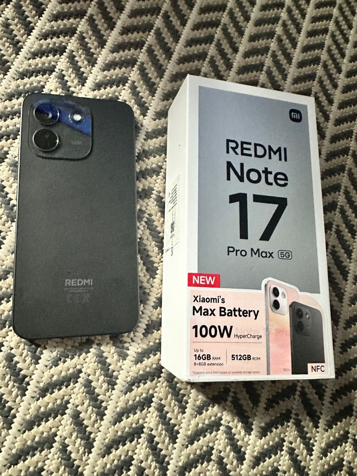 Xiaomi Redmi note 17 pro max 512gb 3 jour de batterie, Enlèvement, Neuf