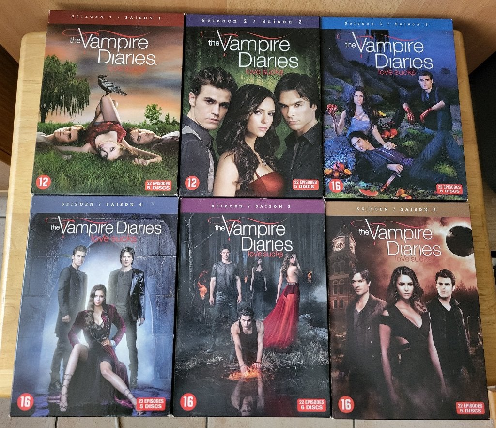Coffrets DVD Vampire Diaries – saisons 1 à 6, Comprend un boîtier, Saison 6, Anglais, Néerlandais