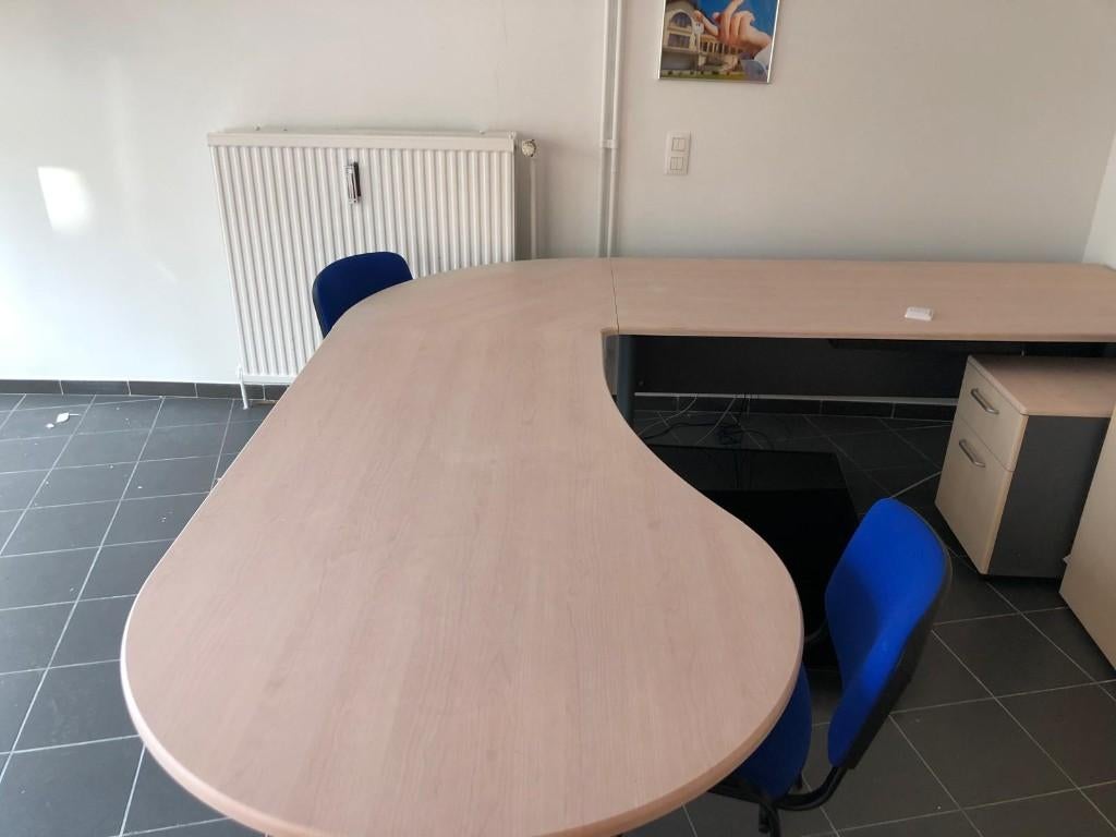 Bureau complet, Maison & Meubles, Bureaux, Comme neuf, Bureau-armoire combiné, Autres marques, Classique, Bois, Beige, Démontable