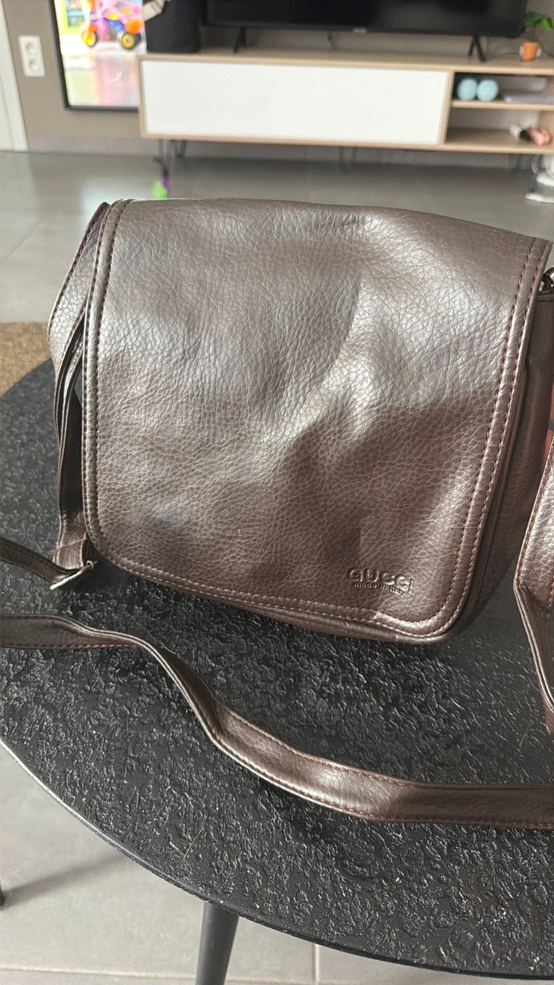 Echte leren tas, Bijoux, Sacs & Beauté, Sacs | Sacs à bandoulière, Enlèvement, Comme neuf, Cuir