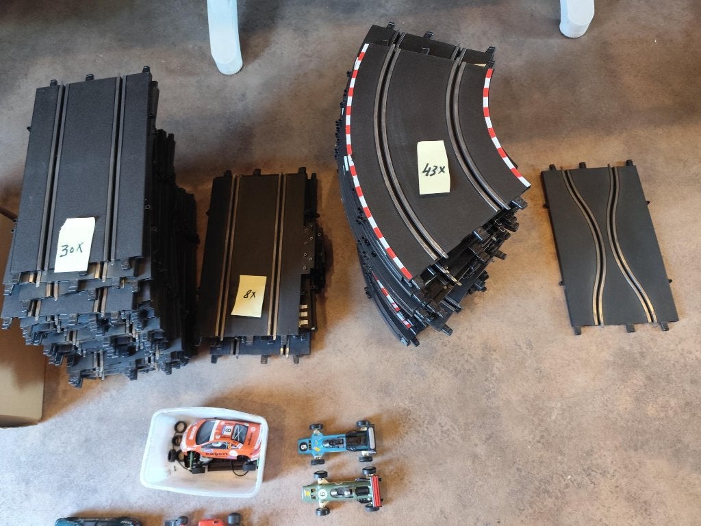 Circuit électrique slot racing plaques polistil, Enlèvement, Utilisé, Électrique, Pièces