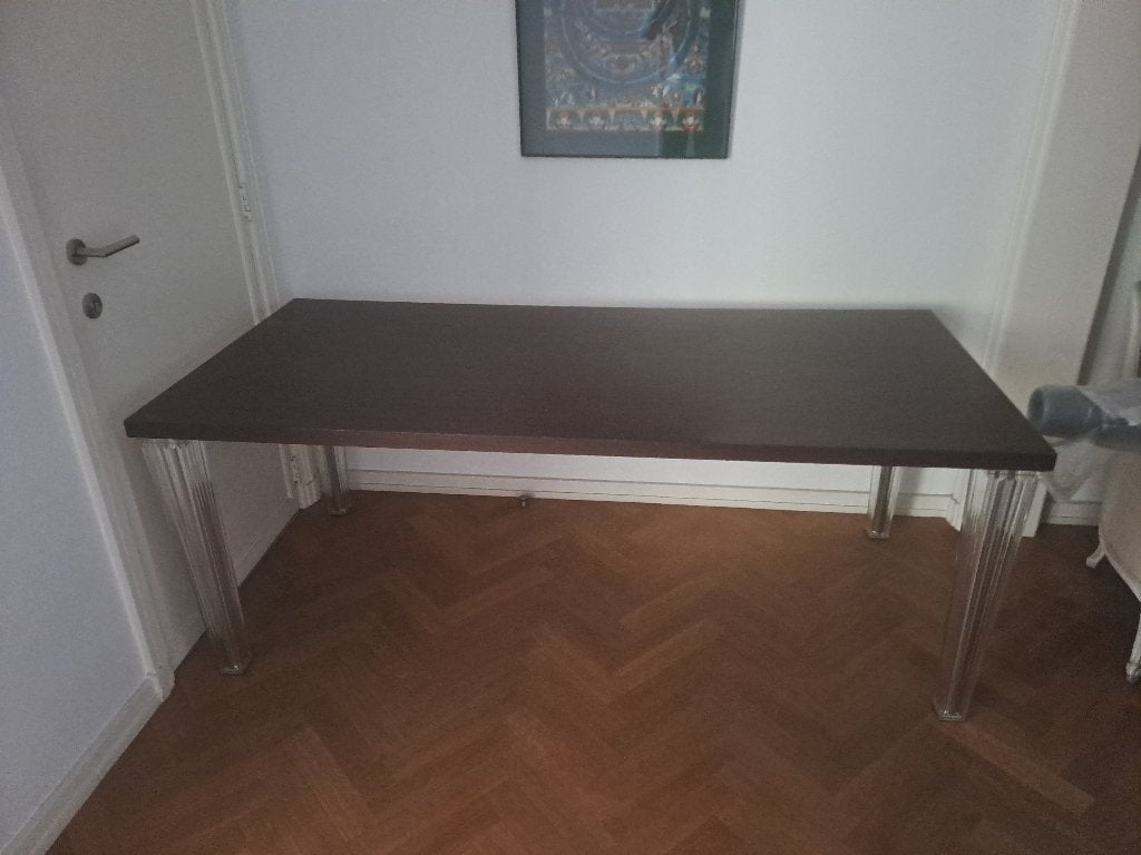 TABLE DE SALLE A MANGER KARTELL WENGE, Cinq personnes ou plus, Comme neuf, Design italien Philippe Starck, Enlèvement