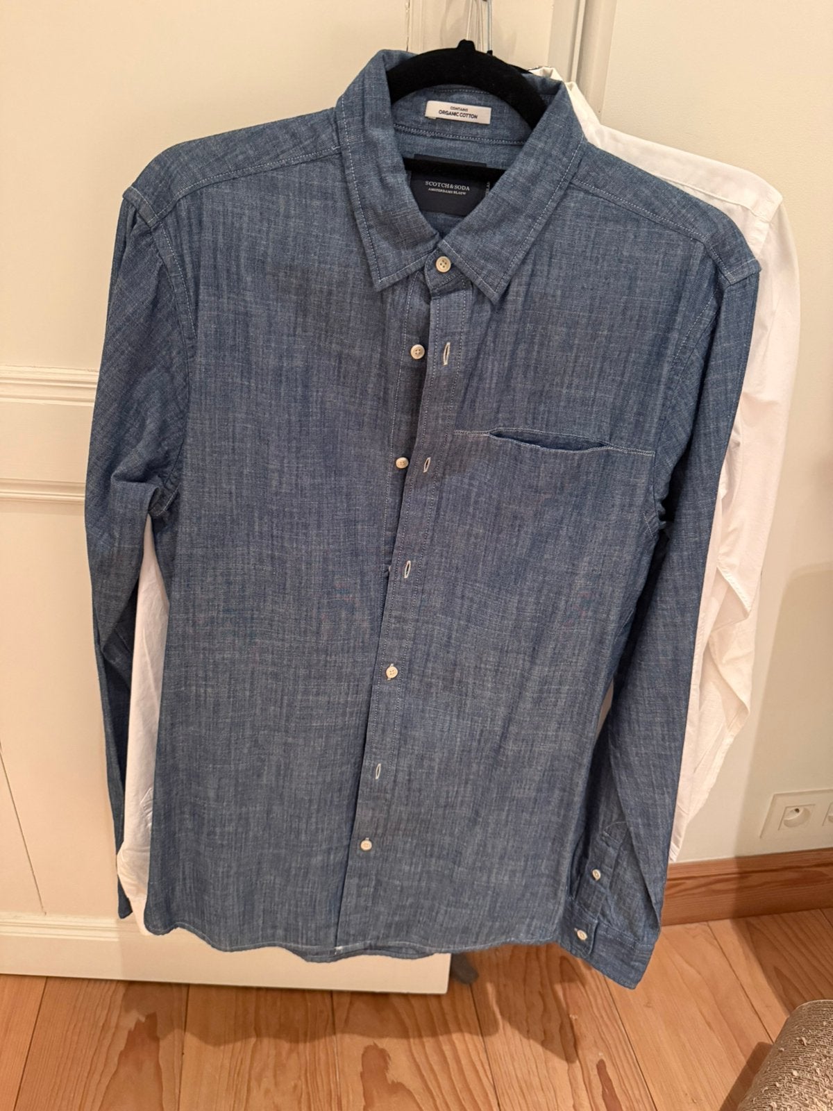 5 hemden te koop: €30/st of €120 voor 5, Kleding | Heren, Ophalen of Verzenden, Zo goed als nieuw, Blauw, Halswijdte 39/40 (M)