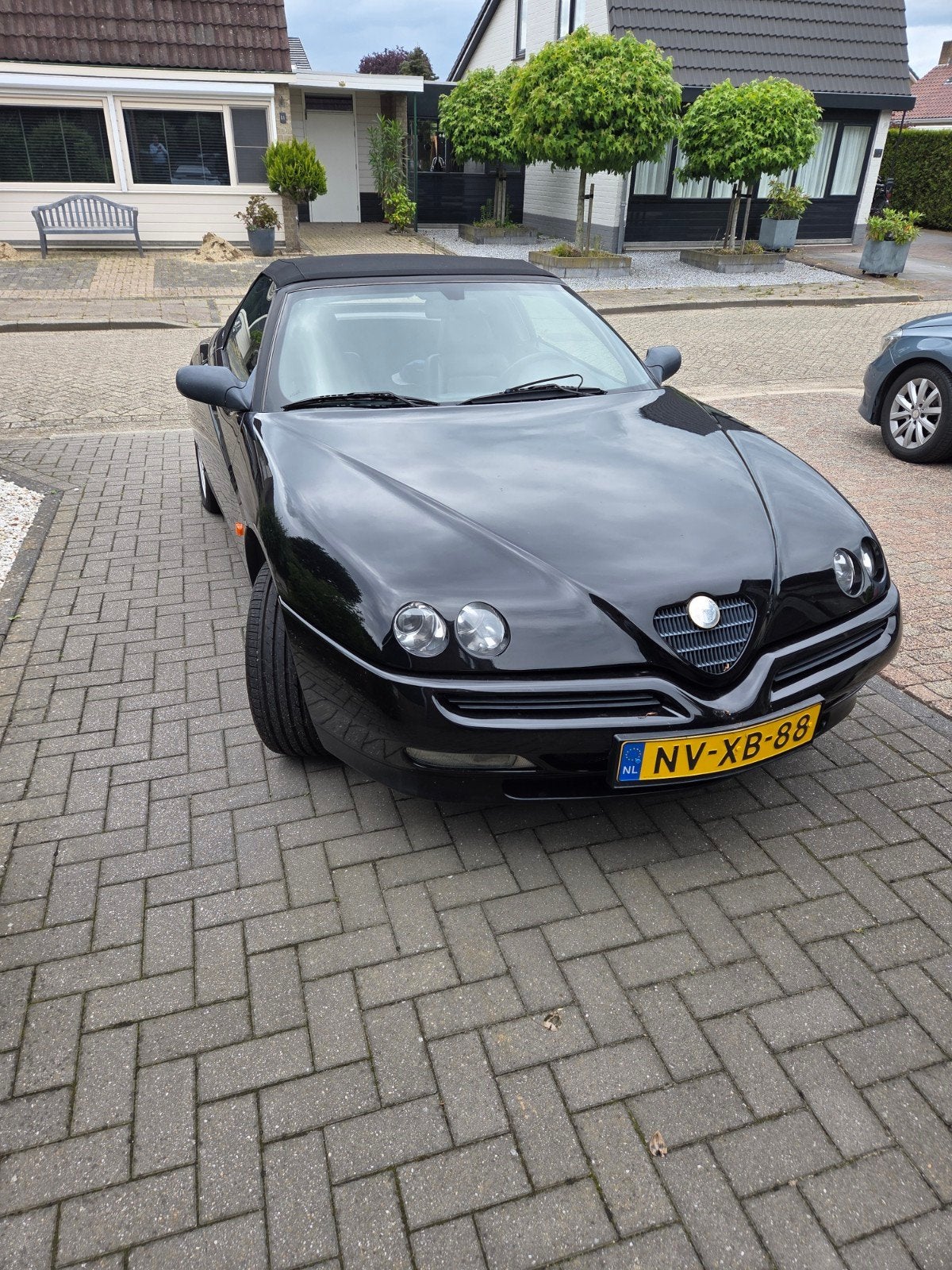 Alfa Romeo Spider 2.0 Twin Spark 16V 1996 Zwart, Auto's, Alfa Romeo, Zwart, 1970 cc, Cabriolet, Spider