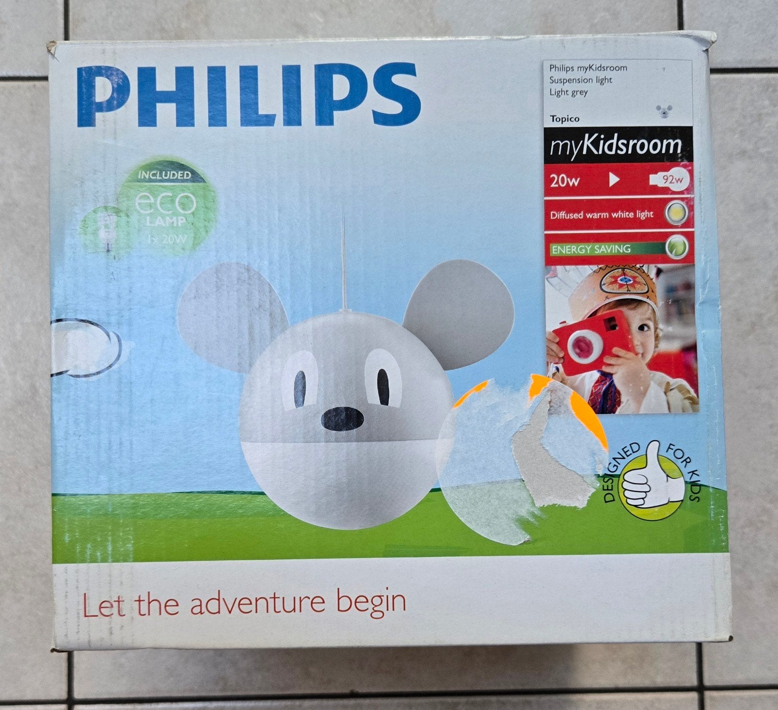 philips muis luster zonder lamp, Kinderen en Baby's, Ophalen, Nieuw