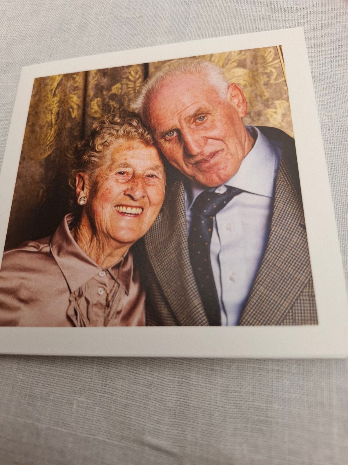 samen overleden, Ophalen of Verzenden, Bidprentje