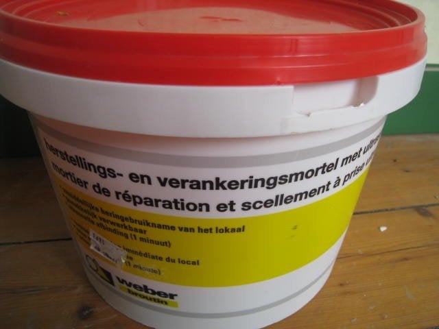 Weber Broutin, herstellings- en verankeringsmortel, snel !!!, Ophalen