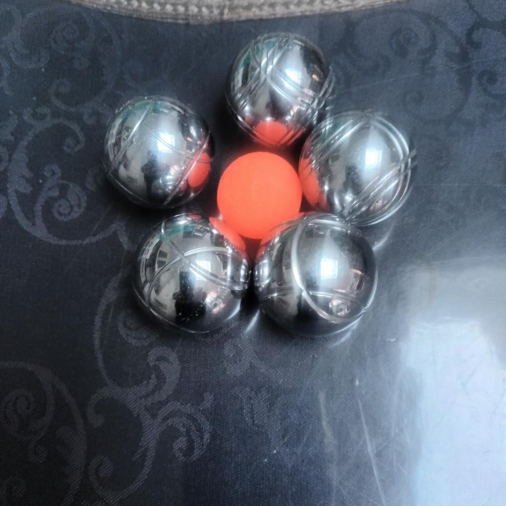 5 metalen miniballetjes Petanque 10€, Sport en Fitness, Overige Sport en Fitness, Ophalen