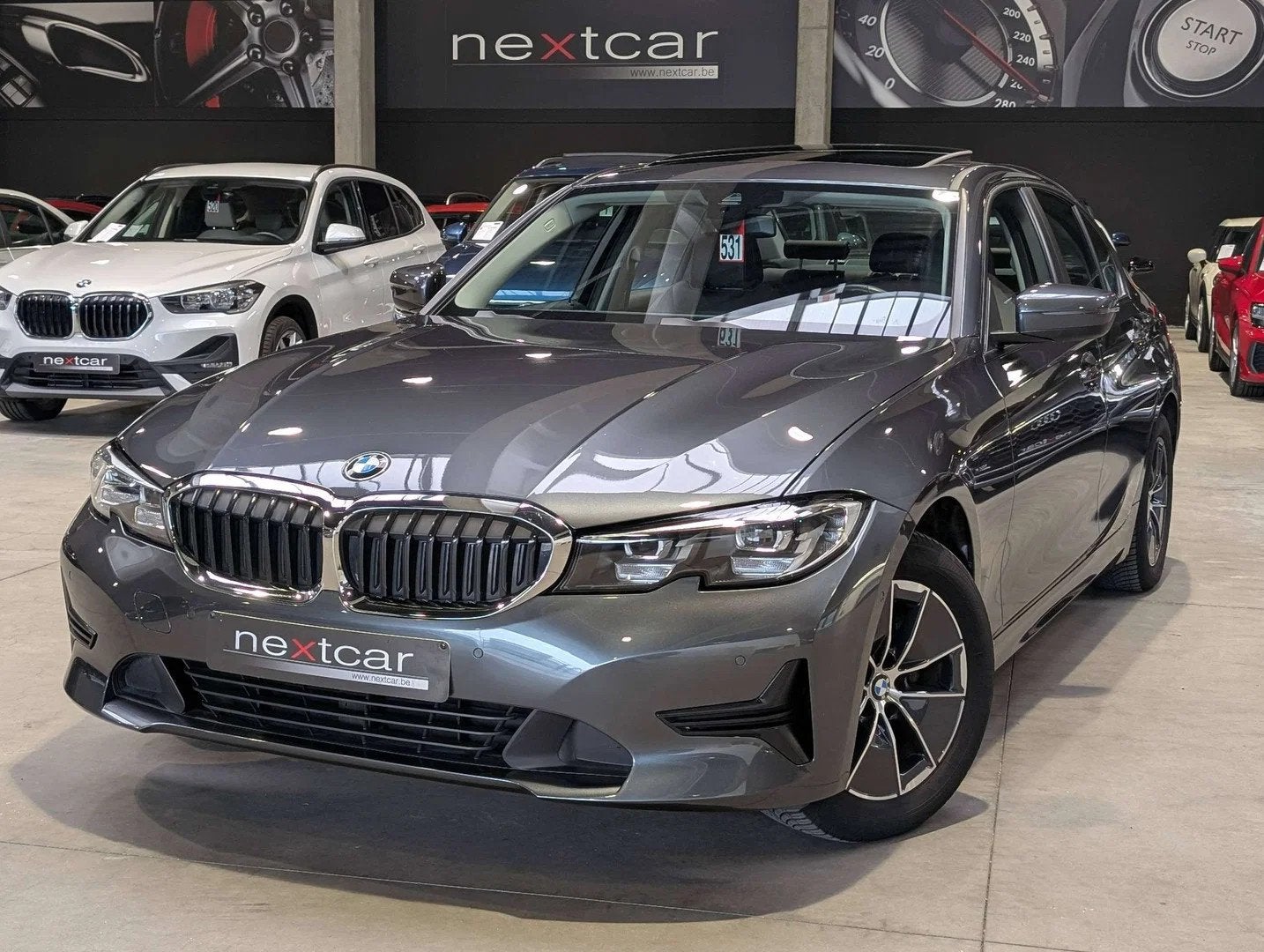 BMW 3 Serie 318 dA Berline 150 G20 *SIEGES SPORT-CAMERA-PANO, Autos : Divers, Argent ou Gris, Automatique, BMW, 1995 cm³
