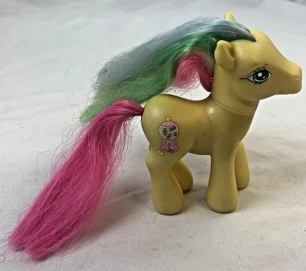 Hasbro My Little Pony G3 Pretty Pop Geel Regenboog 2006 MLP, Kinderen en Baby's, Speelgoed | My Little Pony, Verzenden, Zo goed als nieuw