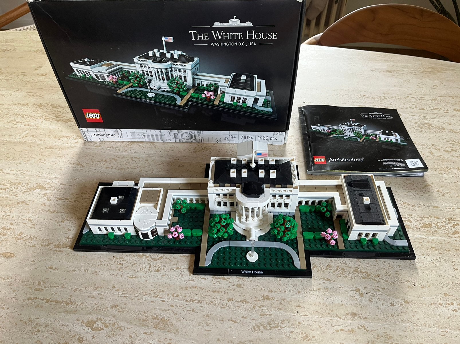 Lego architecture witte huis 21054 volledig, Kinderen en Baby's, Speelgoed | Duplo en Lego, Lego, Compleet, Architecture, Ophalen of Verzenden