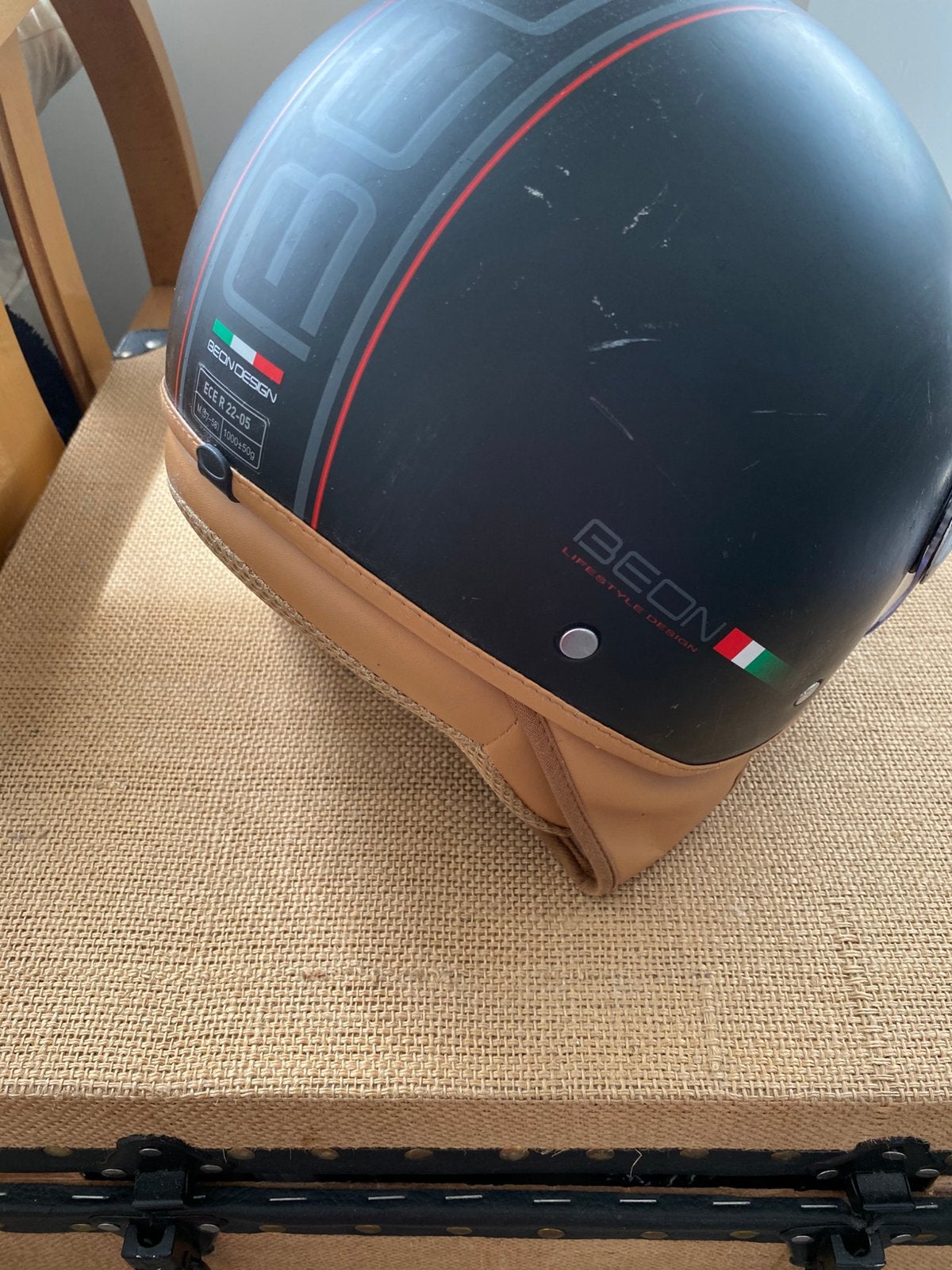 Scooter Helm, Fietsen en Brommers, Brommerhelmen, Ophalen, Gebruikt