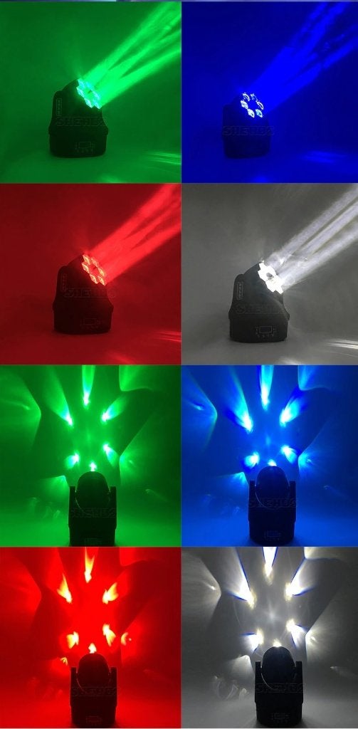 Nieuwe First Class 6 x 25W RGBW 6 Eye Led Moving Head, Muziek en Instrumenten, Ophalen of Verzenden, Nieuw, Licht, Geluidgestuurd