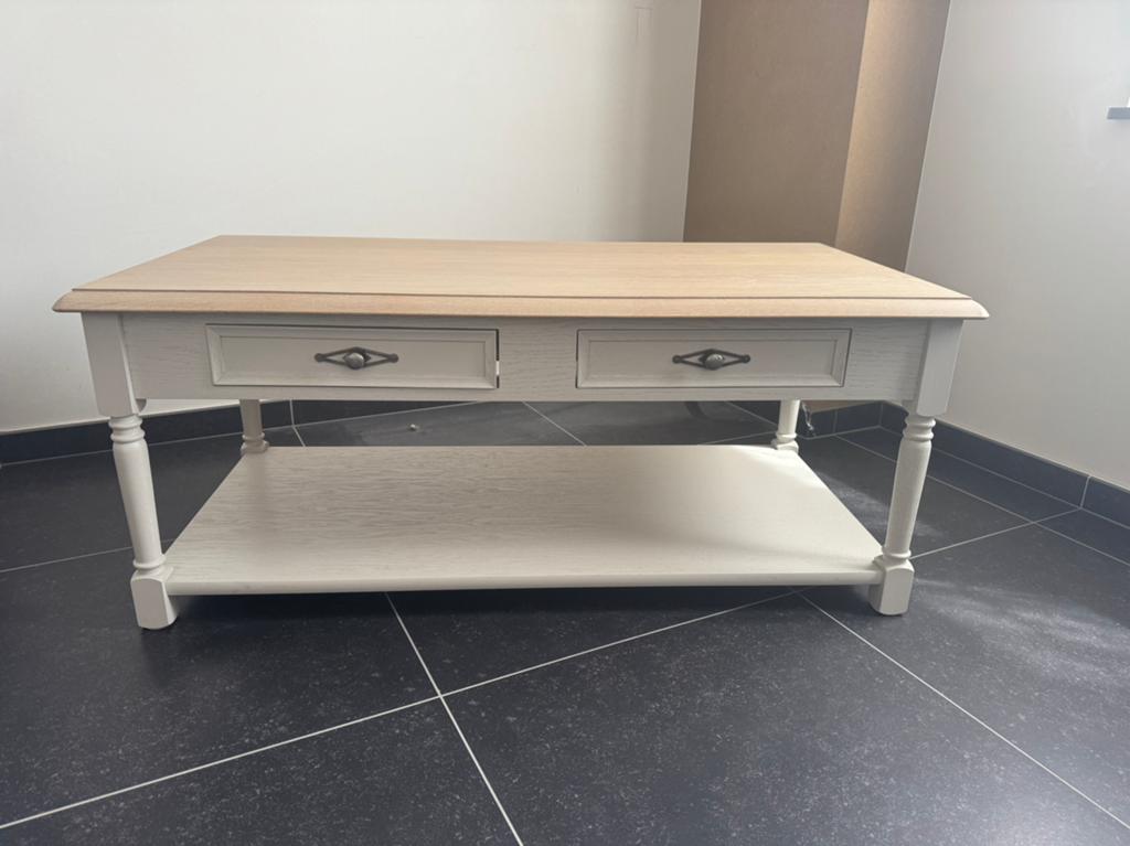 Salontafel eik eik fineer, Huis en Inrichting, Tafels | Salontafels, Ophalen, Zo goed als nieuw
