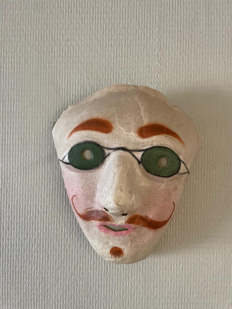 masque de gille en cire, Verzamelen, Overige Verzamelen, Gebruikt, Ophalen