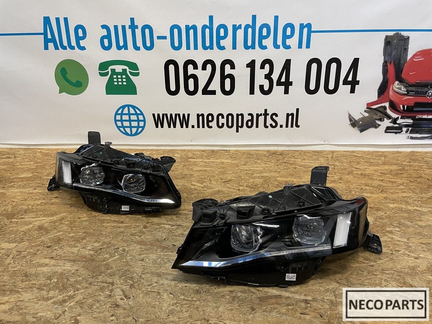PEUGEOT 508 FULL LED KOPLAMPEN KOPLAMP ORIGINEEL COMPLEET, Gebruikt, -, -, Ophalen of Verzenden