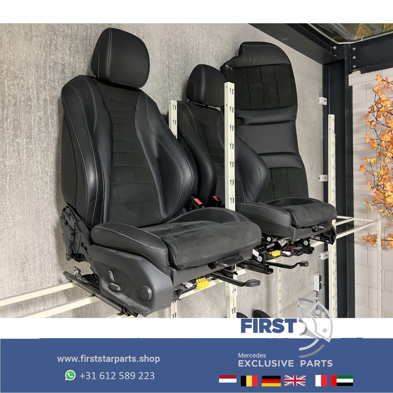 W213 LEDEREN SPORT EDITION STOELEN Mercedes E Klasse 2016-20, Gebruikt, -, Ophalen of Verzenden, -