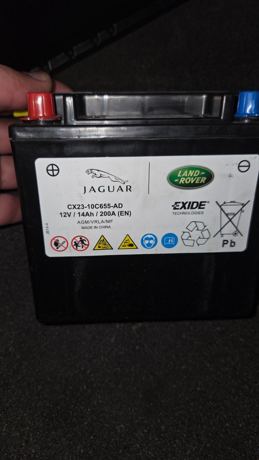 Hulp batterij 12v 14Ah / 200A, Auto-onderdelen, Gebruikt, Rover