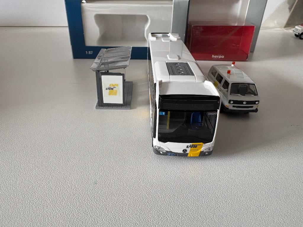DE LIJN - CITARO MERCEDES-BENZ + VOLKSWAGEN T2 - 1:87, Verzenden, Nieuw, Bus of Vrachtwagen, Herpa