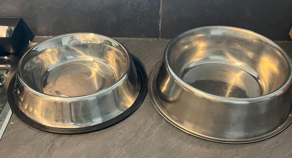 Eet en drinkbak grote honden, Ophalen, Zo goed als nieuw