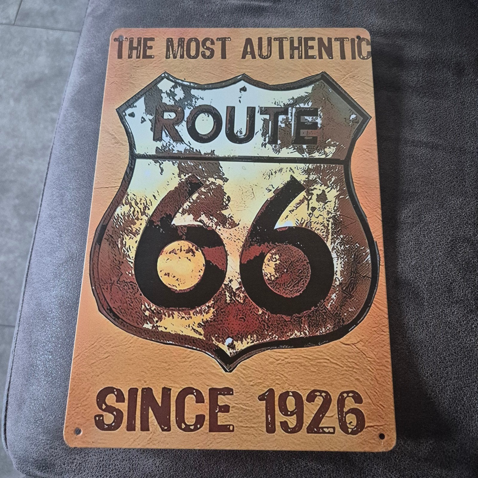 metalen bord route 66, Verzamelen, Ophalen of Verzenden