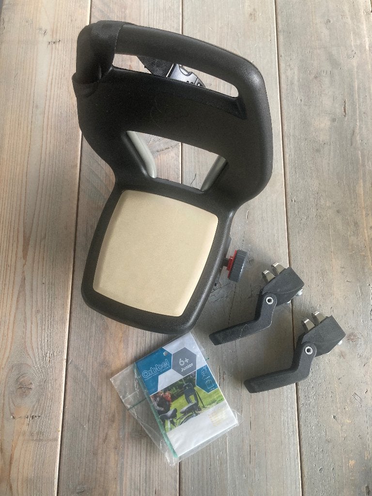 Qibbel fietsstoel achter 6+ incl voetsteun, Ophalen, Achterzitje, Voetsteuntjes, 15 t/m 36 kg