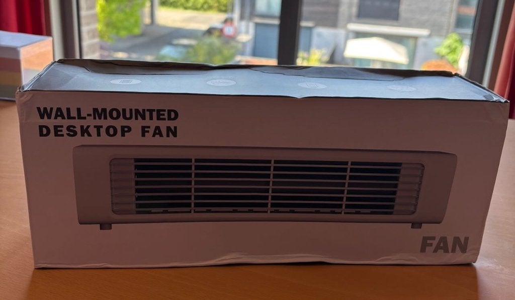 Compacte ventilator nieuw, Electroménager, Ventilateurs, Enlèvement ou Envoi, Ventilateur avec télécommande, Neuf, Ventilateur de table