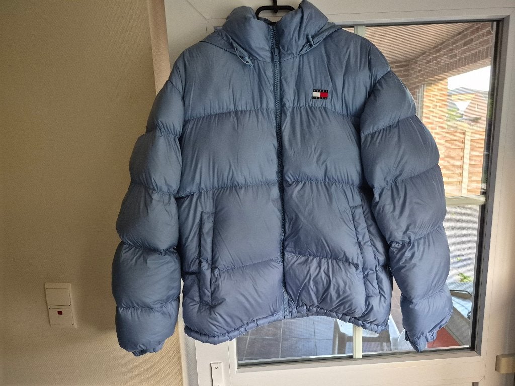 Veste d'hiver bleue Tommy Jeans en taille XL, Taille 56/58 (XL), Comme neuf, Enlèvement, Tommy hilfiger