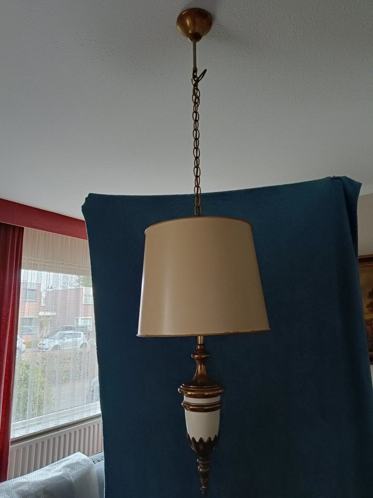 antieke/ oude  hanglamp, Ophalen