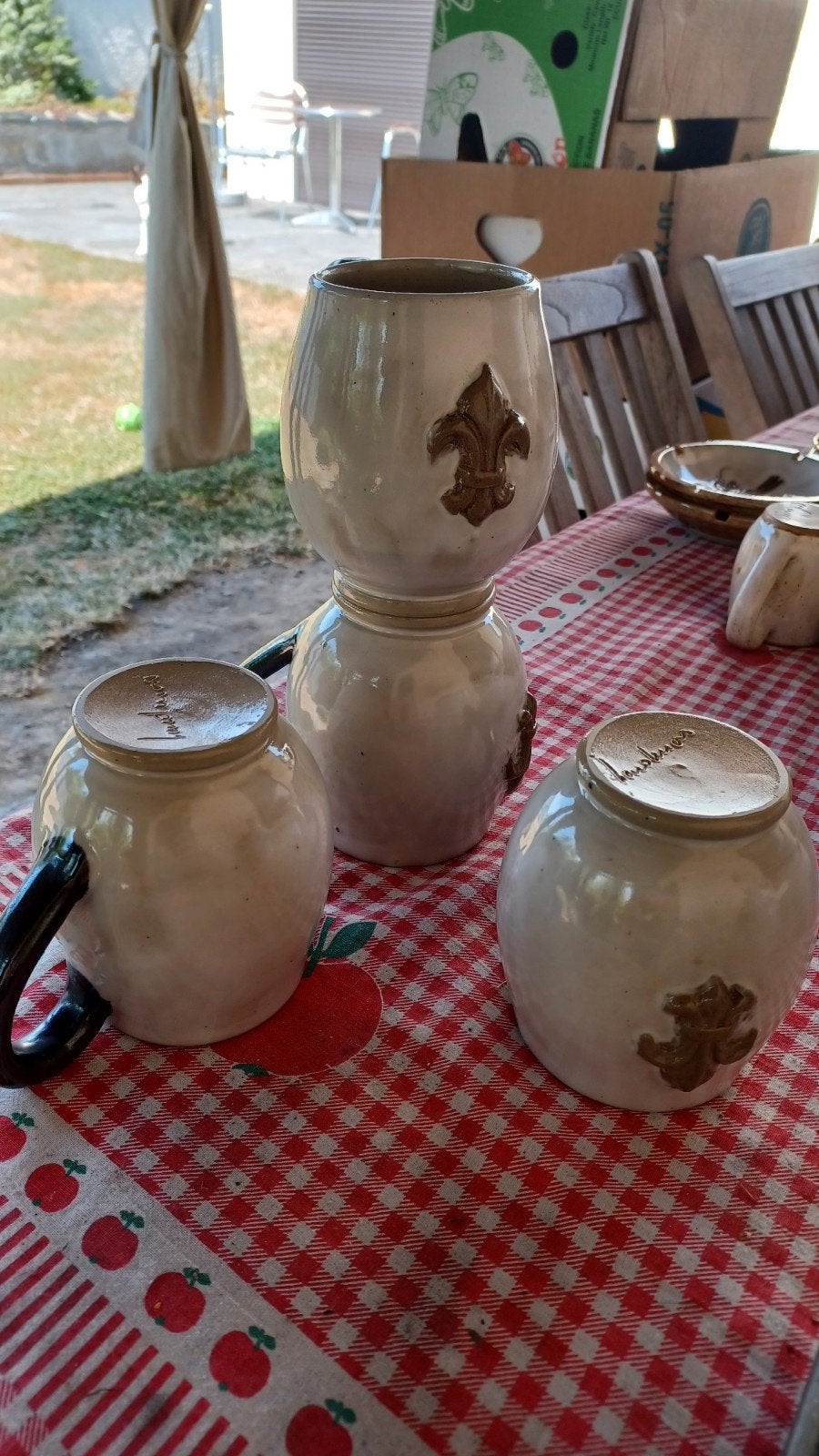 POTERIE BOUFFIOULX, LARDINOIS., Enlèvement