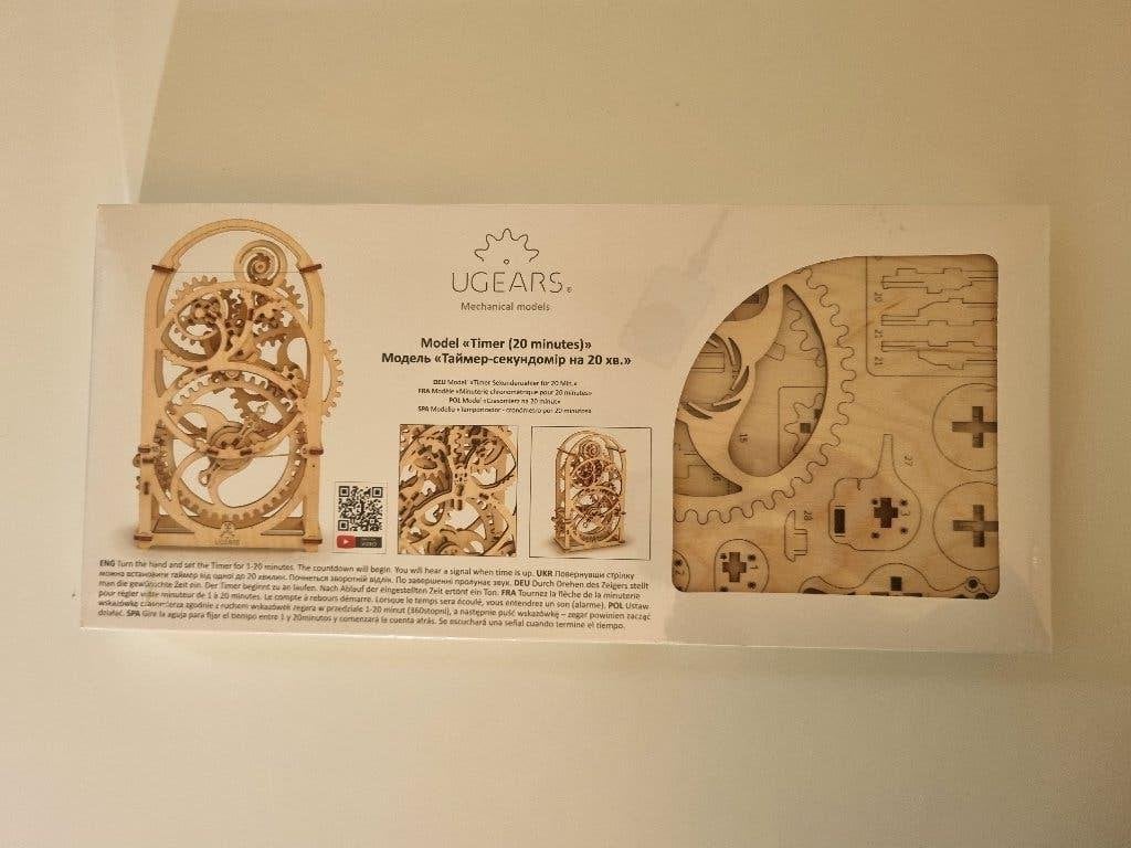 Ugears model 'Timer 20 Minutes', Hobby en Vrije tijd, Ophalen of Verzenden, Nieuw, Groter dan 1:32