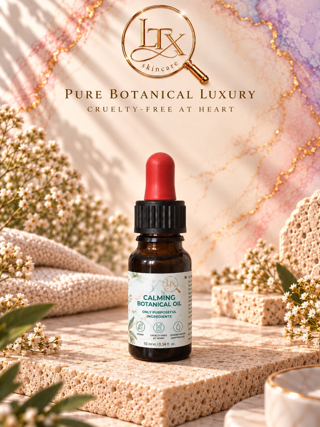 LTX Skincare Calming Botanical Oil 10ml, Handtassen en Accessoires, Ophalen of Verzenden, Nieuw