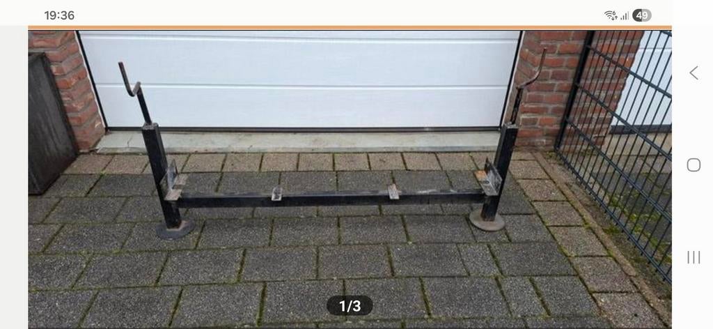 2 zeer sterke uitdraaibare poten voor aanhanger, Enlèvement