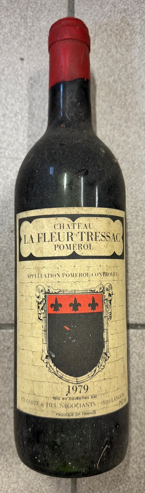 Pomerol 1979 Château La Fleur Tressac, Collections, Pleine, Comme neuf, Enlèvement, Vin rouge