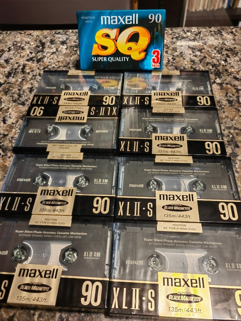 MAXELL XL II-S 90 en maxell sq pakket van 3, 2 t/m 25 bandjes, Overige genres, Ophalen of Verzenden, Origineel
