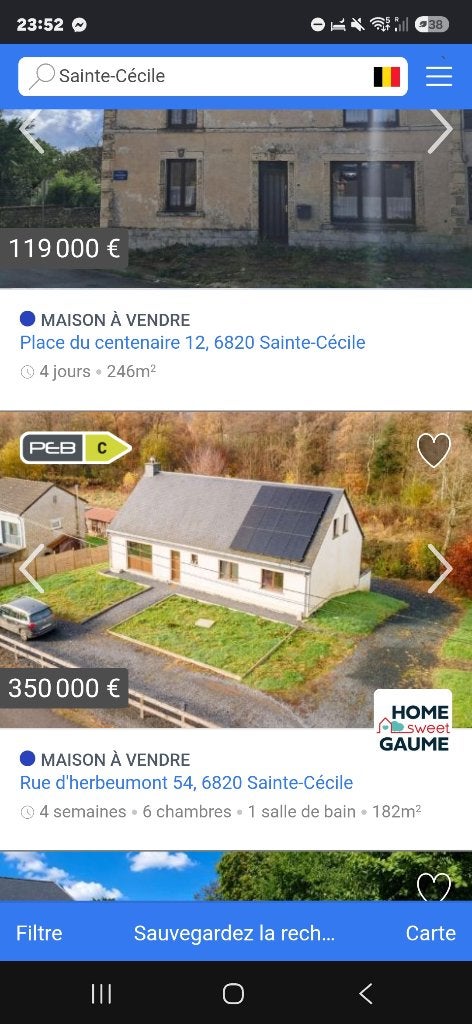 Maison 4 facades a vendre, Maison individuelle, 6 pièces, Province de Luxembourg
