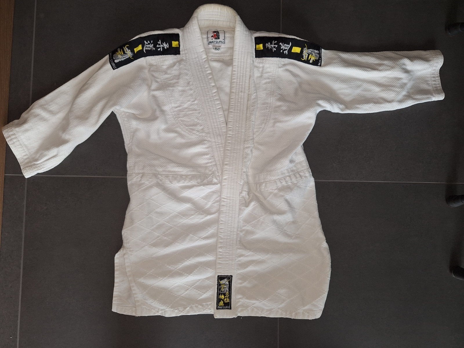 Judo jas maat 150, Sport en Fitness, Ophalen, Gebruikt, Judo, Vechtsportkleding