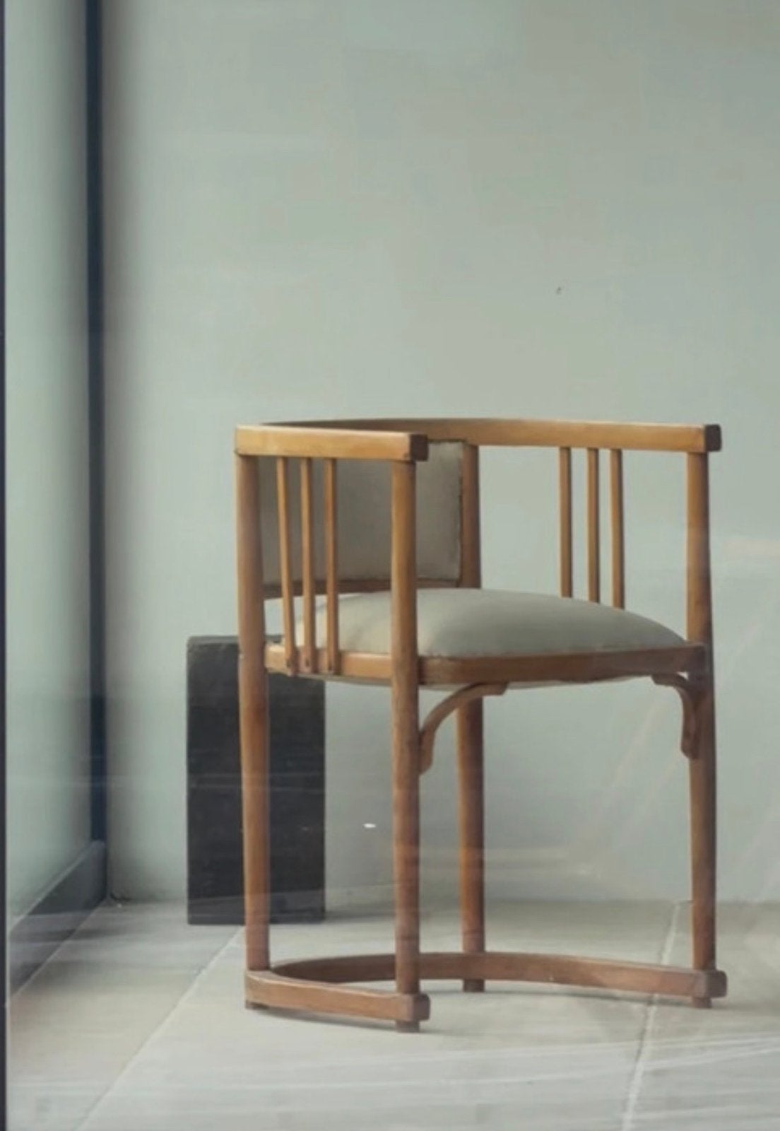 Originele Fledermaus armchair,  Josef Hoffmann Thonet, Huis en Inrichting, Ophalen, Gebruikt, Stof
