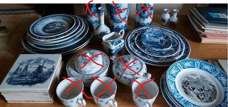 Delfts blauw  en Engels blauw - apart of samen, Ophalen