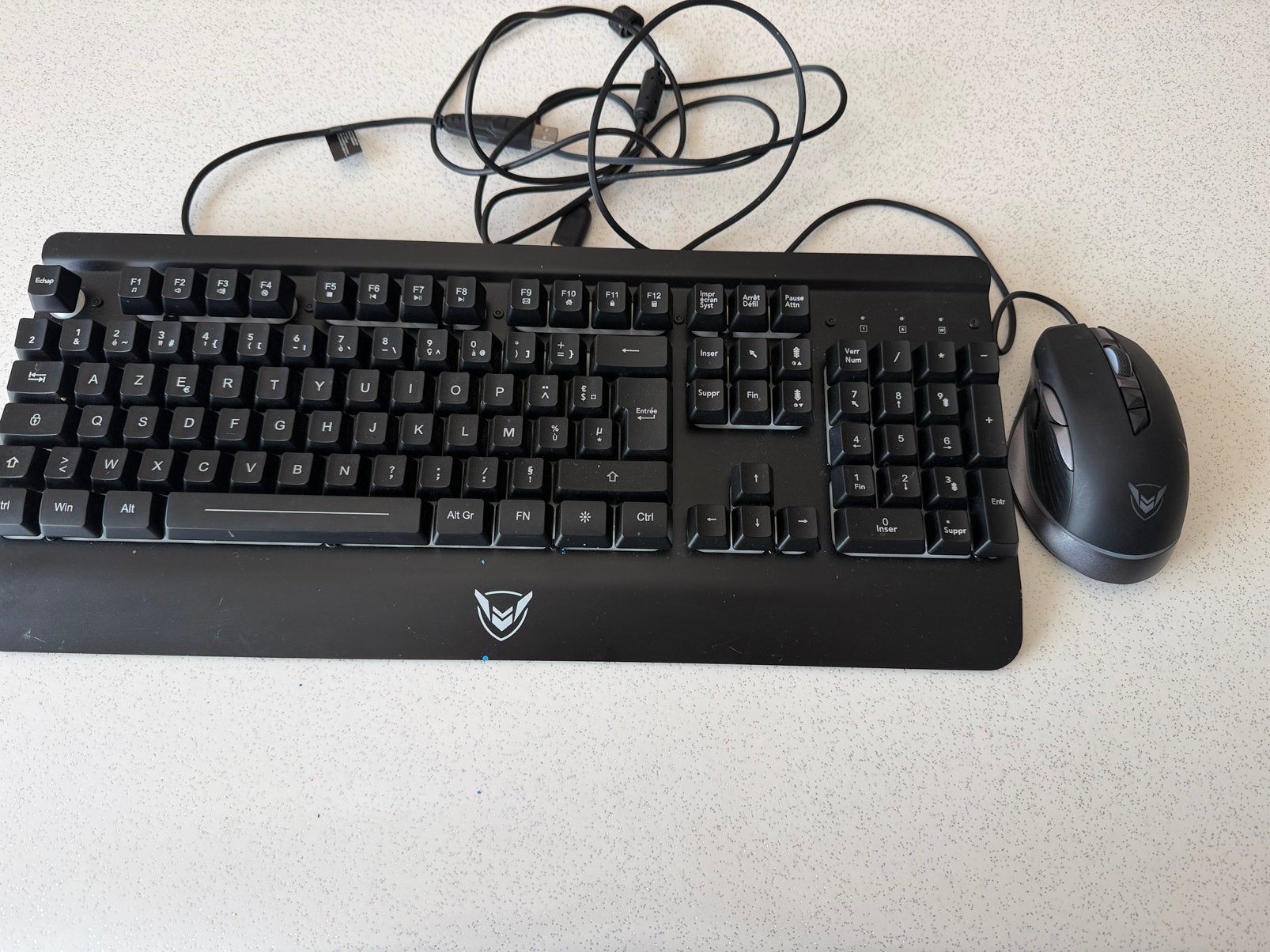 Clavier et souris gamer pictek, Enlèvement ou Envoi, Utilisé